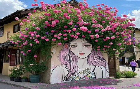 子洲怎么设计网红打卡墙绘