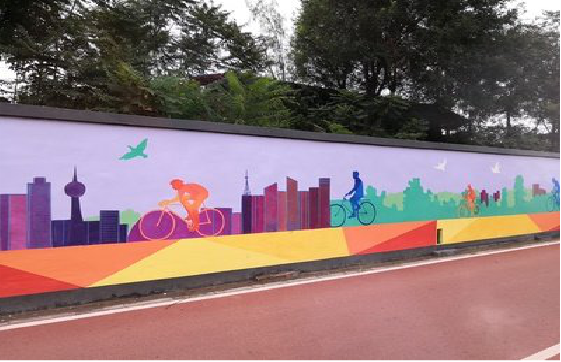 子洲墙体彩绘-围墙