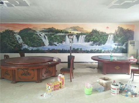 子洲墙绘-写实风景