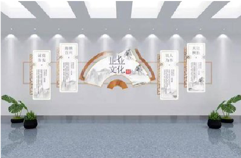 子洲企业文化墙设计的核心要素。