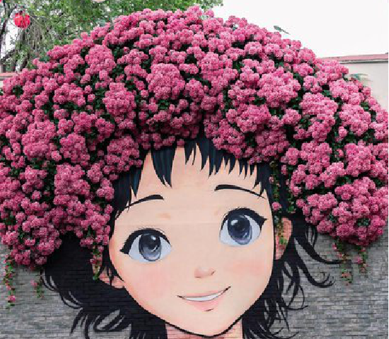 子洲墙体彩绘-网红墙打卡