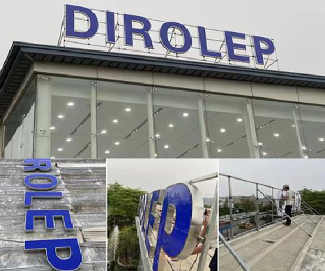 子洲楼顶发光字安装的注意事项。